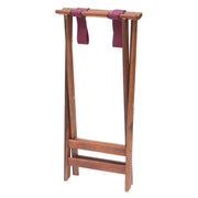 Tray Stand with Solid Legs Dark Walnut Wood - 31" H by HUBERT – Wood, Walnut, Model TS-2
