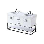 Caroline Bathroom Vanity White by Lighting Design – Wood, White, Model VF29254DWH