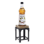Medium Mango Wood & Iron Display Stand by HUBERT – Iron, Black, Model MDA-817-02