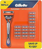 Gillette Fusion5 Men's Razor Blade Refills, 16 Cartridges (packaging may vary)