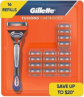 Gillette Fusion5 Men's Razor Blade Refills, 16 Cartridges (packaging may vary)
