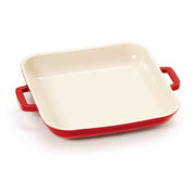 GET 0.31 Quart / Square / Red / White Dutch Ovens