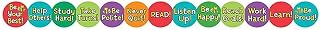 Hygloss Kindergarten - 6th Grade Classroom Border, Be Your Best, 12/Pack (HYG33612)