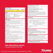 Tylenol 200 Count / Red / 200 Acetaminophen