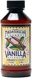 LorAnn Oils Organic Madagascar Vanilla Extract, 1 Gallon, Premium Pure Vanilla Extract for Baking, Desserts, Beverages and Culinary Applications, Kosher