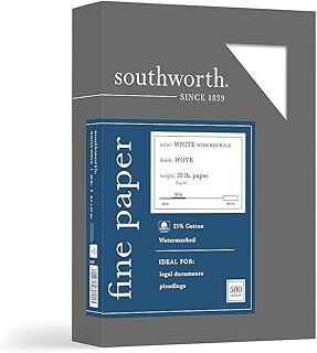 Southworth 8.5" x 11" Business Paper, 20 Lbs., Wove, 500/Box (403CR)