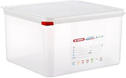 Araven Airtight Container, Food Pan with Lid for Storage in Kitchen and Restaurant, 2/3 GN 8" Deep, 8 Count, Clear