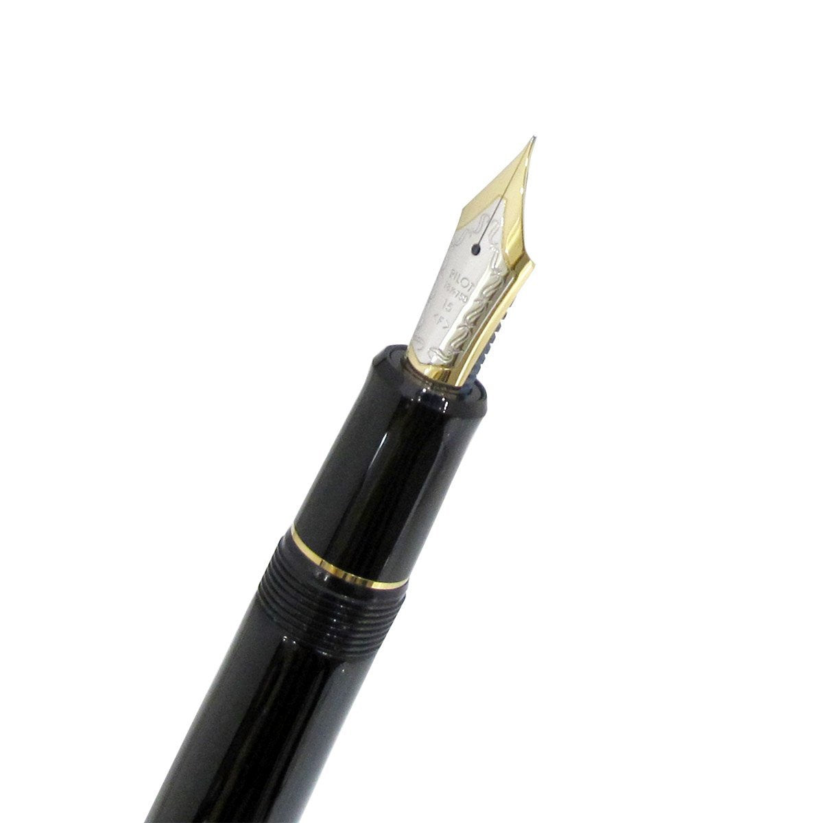 "CUSTOM 845" (nib : Fine) by PILOT – 1 Count (Pack of 1), Cap : Ebonite (finished by Urushi), Black, Model ﾊｲFKV5MRBF