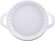 Ceramic Bakeware-Pie-Pans Dish by STAUB – 9-inch, 9 inches, Ceramic, White, Model 40508-616