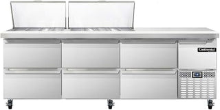 CRA93-27M-D Mighty Top Refrigerated Base Sandwich Unit, 93" W, With 27 Pan Openings & Drawers