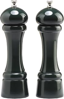 Chef Specialties 8 Inch Windsor Pepper Mill and Salt Mill Set - Forest Green - Made in USA