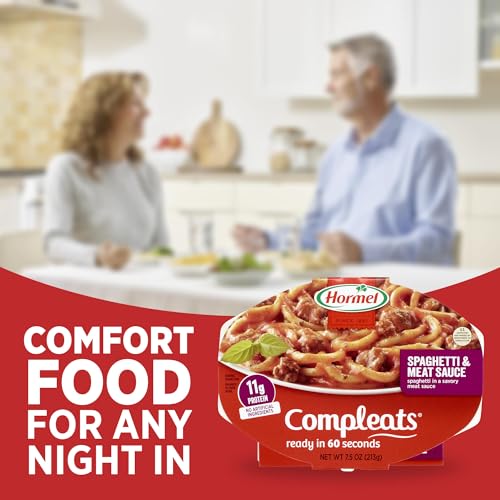 Hormel Compleats Spaghetti with Meat Sauce / 7.5 Ounce (Pack of 7) / Spaghetti & Meat Sauce Meat Dishes