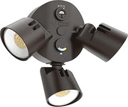 Lithonia Lighting HomeGuard 3-Light LED Outdoor Flood Lights, Dusk to Dawn
