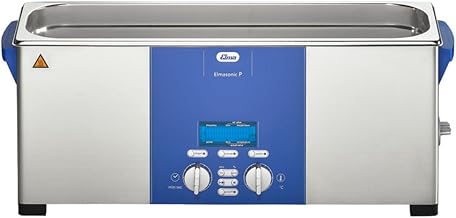 Elmasonic 103 3325 P70H Dual Frequency Ultrasonic Cleaner for Lab & Industrial Use with Digital Display, Four Modes, Heater, Drain & Timer, 1.8 gal Tank