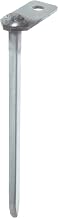 Checkers Industrial Safety Products Flagstaff Steel Stake Mount with Bright Zinc Finish (Pack of 1)