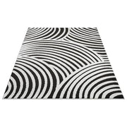 Abani 4x6 / Cream & Black / Modern Area Rugs