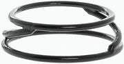 HUBERT Display Pedestal Round Black Rubber-Coated Steel - 7" Dia x 2" H
