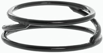 HUBERT Display Pedestal Round Black Rubber-Coated Steel - 7" Dia x 2" H
