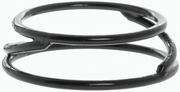 HUBERT Display Pedestal Round Black Rubber-Coated Steel - 7" Dia x 2" H