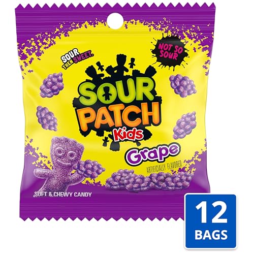 Sour Patch Kids Grape / 3.5 Ounce (Pack of 12) / 1 Gummy Candy