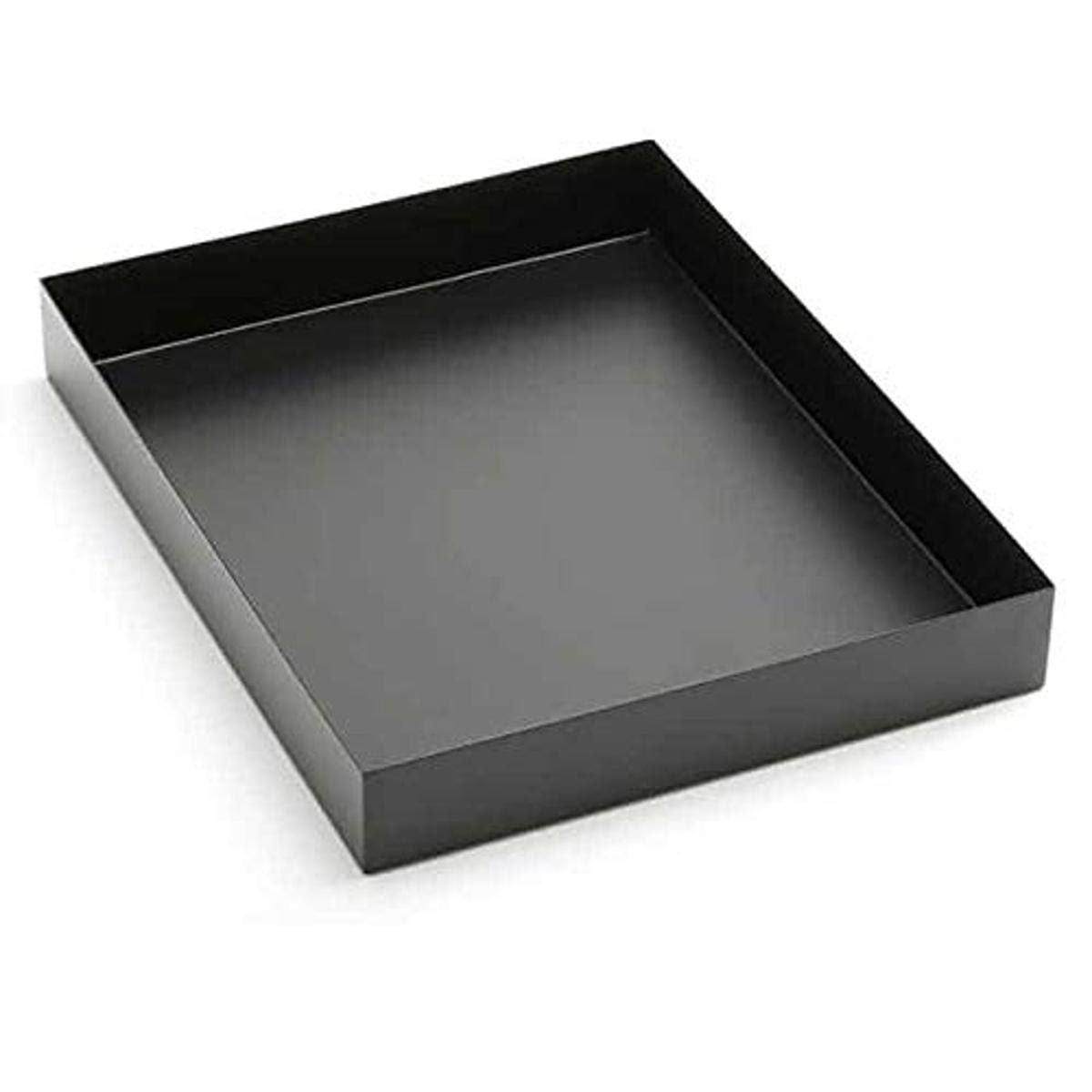 Rectangular Tray by American Metalcraft – 16" x 15" x 1.8", Iron, Black, Model MTB1512