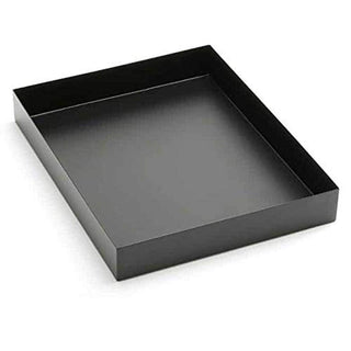 Rectangular Tray by American Metalcraft – 16" x 15" x 1.8", Iron, Black, Model MTB1512