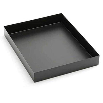 Rectangular Tray by American Metalcraft – 16" x 15" x 1.8", Iron, Black, Model MTB1512