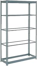 Global Industrial Heavy Duty Shelving 36" W x 24" D x 60" H with 5 Shelves, No Deck, Gray