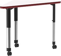 Correll Markerboard Collaborative Desk in White AD3041DE-WING-80-09-35-CK