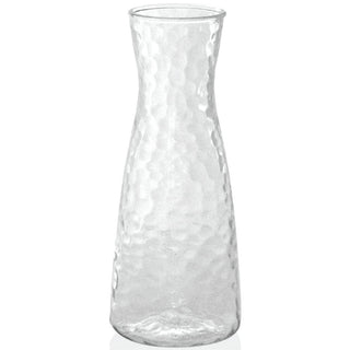 Drinkwise 20 oz Clear Plastic Pebbled Carafe by Front of the House – 20 Ounces, Glass, Clear, Model ACF002CLT23