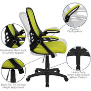 Flash Furniture Green / Set of 1 / Contemporary Home Office Desk Chairs