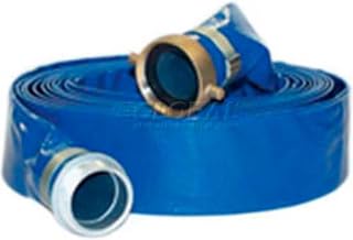 Apache 3" x 100' PVC Lay Flat Discharge Hose w/M x F Aluminum Short Shanks, 98138068