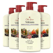 Old Spice 30 Fl Oz (Pack of 4) / Revitalizing with Charcoal / Black Body Washes