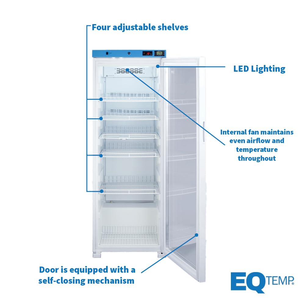 EQTemp Glass / Right Hand Door / 12.71 cubic_feet Lab Refrigerators