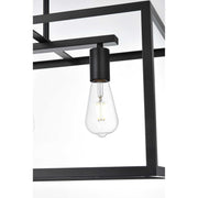 Judah Four Light Pendant Black by Lighting Design – Iron, Black