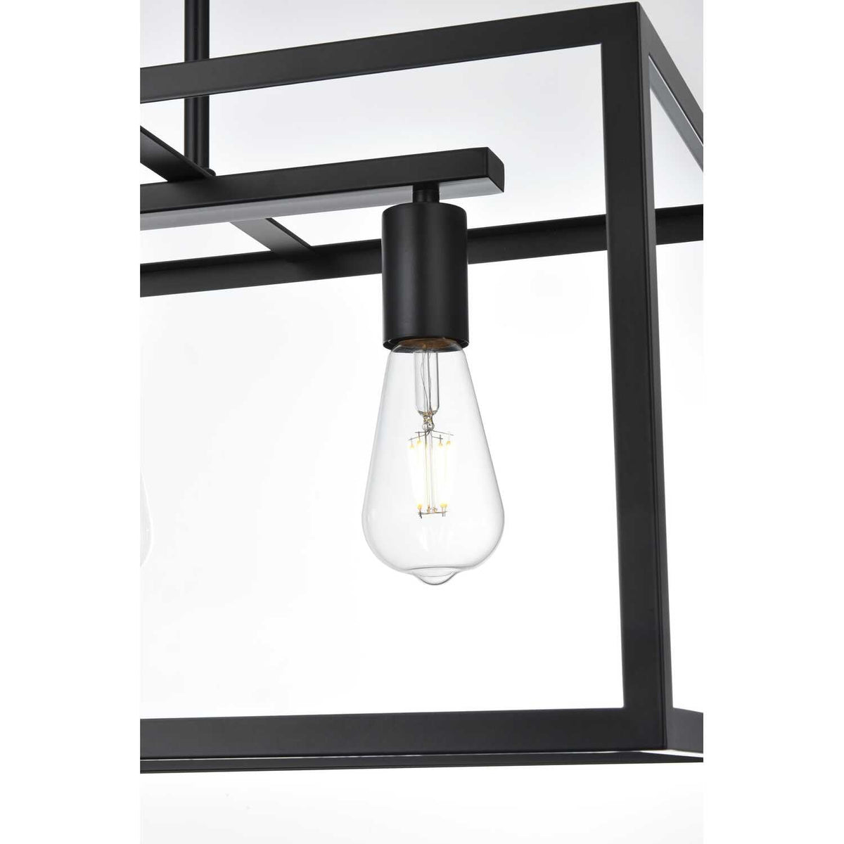 Judah Four Light Pendant Black by Lighting Design – Iron, Black