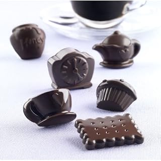 Silikomart Silicone Easy Chocolate Mold, Assorted, Teatime