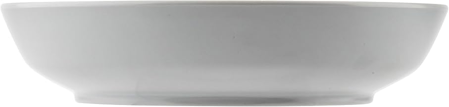 Tablecraft Flynn Collection™ 24 Oz.Round Serving Bowl, Dove Glossy, 7.5" x 7.5" x 1.5", Melamine, Durable Lightweight Display Plate for Appetizers, Desserts, Small Portions, Modern Presentation