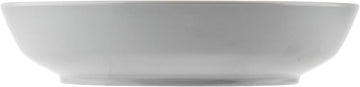 Tablecraft Flynn Collection™ 24 Oz.Round Serving Bowl, Dove Glossy, 7.5" x 7.5" x 1.5", Melamine, Durable Lightweight Display Plate for Appetizers, Desserts, Small Portions, Modern Presentation