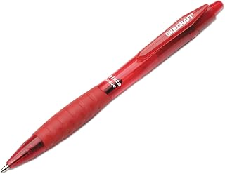 AbilityOne Vista Ball Point Pen - Medium Point, Red Ink 7520-01-484-5271: Dozen, 12 Item(s)
