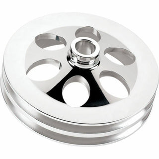 Power Steering Pulley 2 Groove Press-On('75-U by Billet Specialties – Aluminum, Model 86520
