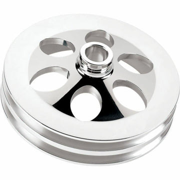 Power Steering Pulley 2 Groove Press-On('75-U by Billet Specialties – Aluminum, Model 86520