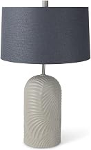 Mercana Quinn Beige Base W/Navy Fabric Shade Table Lamp