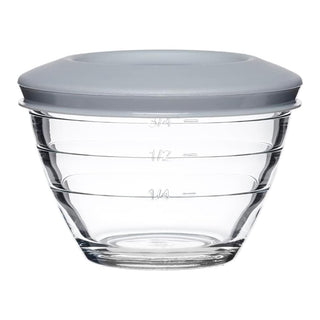 Glass 6 Piece 2 Cup 4-IN-1 PREP BOWLS by Anchor Hocking – 2 Cup, 6-Piece Set (3 Bowls and 3 Lids), 16.0 fluid_ounces, Glass, Clear, Pack of 3
