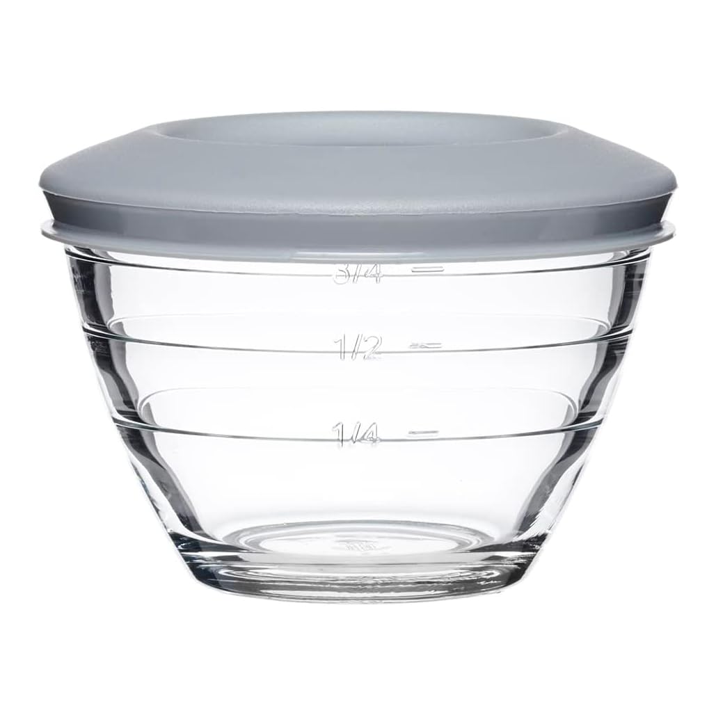 Anchor Hocking 2 Cup, 6-Piece Set (3 Bowls and 3 Lids) / Clear / Casual Mixing Bowls