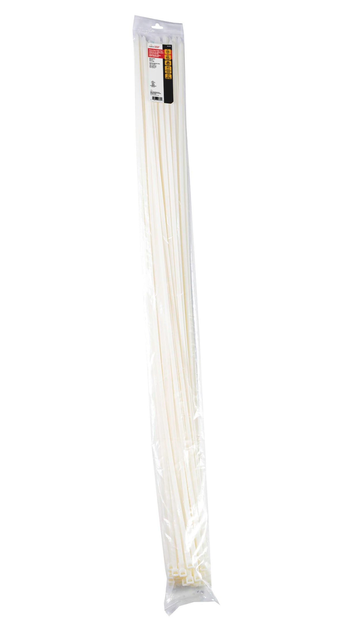 Gardner Bender 50 Pack / Natural / 48 inch., 175 lb tensile Cable Ties