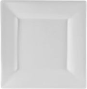 10 Strawberry Street Whittier 11.625" Square Charger Plate, Set of 4, White
