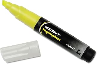 AbilityOne Large Fluorescent Highlighter, Yellow Ink 7520-00-904-4476