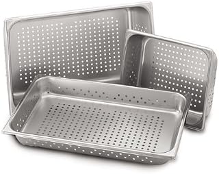 Royal Industries Full-Size Steam Table Pan, Perforated, 6"