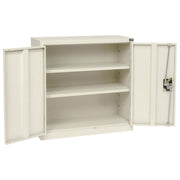 Commercial Duty Wall Mount Storage Cabinet with Locking by Global Industrial – 30x12x30 inches, Alloy Steel, Off White, Model 269876WH
